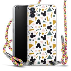 New Carry Case Transparent Stoff colourful/silber