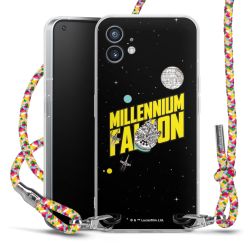 New Carry Case Transparent Stoff colourful/silber