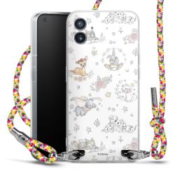 New Carry Case Transparent Stoff colourful/silber