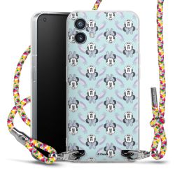 New Carry Case Transparent Stoff colourful/silber