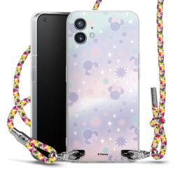 New Carry Case Transparent Stoff colourful/silber