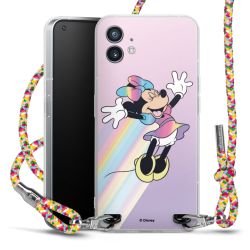 New Carry Case Transparent Stoff colourful/silber