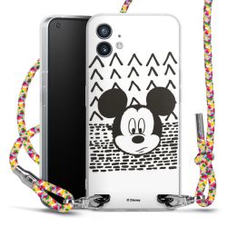 New Carry Case Transparent Stoff colourful/silber