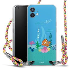 New Carry Case Transparent Stoff colourful/silber