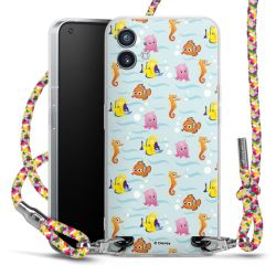 New Carry Case Transparent Stoff colourful/silber