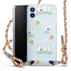 New Carry Case Transparent Stoff colourful/silber