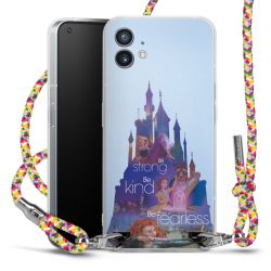 New Carry Case Transparent Stoff colourful/silber