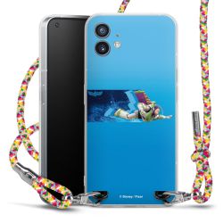 New Carry Case Transparent Stoff colourful/silber