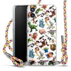 New Carry Case Transparent Stoff colourful/silber