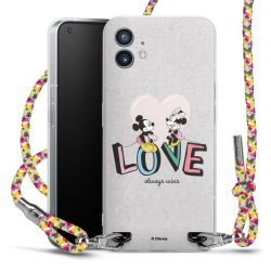 New Carry Case Transparent Stoff colourful/silber