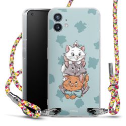 New Carry Case Transparent Stoff colourful/silber