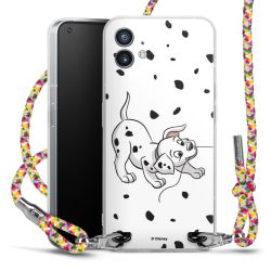 New Carry Case Transparent Stoff colourful/silber