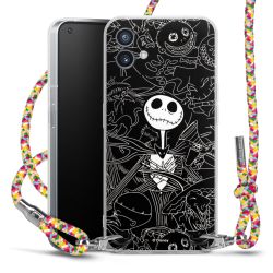 New Carry Case Transparent Stoff colourful/silber