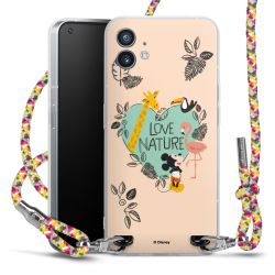 New Carry Case Transparent Stoff colourful/silber