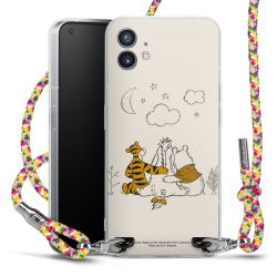 New Carry Case Transparent Stoff colourful/silber