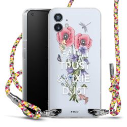 New Carry Case Transparent Stoff colourful/silber