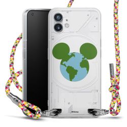 New Carry Case Transparent Stoff colourful/silber