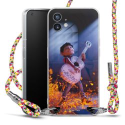 New Carry Case Transparent Stoff colourful/silber