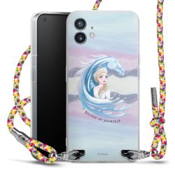 New Carry Case Transparent Stoff colourful/silber