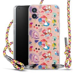 New Carry Case Transparent Stoff colourful/silber