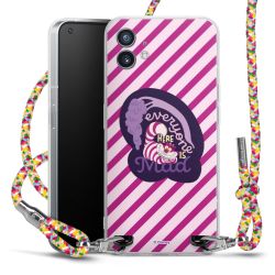 New Carry Case Transparent Stoff colourful/silber