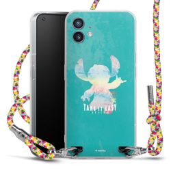 New Carry Case Transparent Stoff colourful/silber