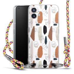 New Carry Case Transparent Stoff colourful/silber