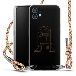 New Carry Case Transparent Stoff colourful/silber