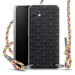 New Carry Case Transparent Stoff colourful/silber