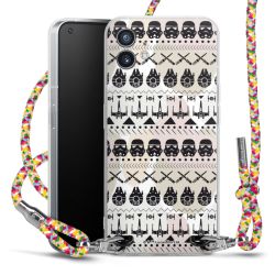 New Carry Case Transparent Stoff colourful/silber