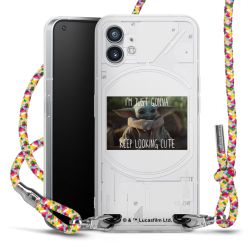 New Carry Case Transparent Stoff colourful/silber