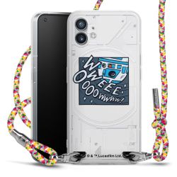 New Carry Case Transparent Stoff colourful/silber