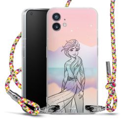 New Carry Case Transparent Stoff colourful/silber