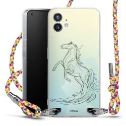 New Carry Case Transparent Stoff colourful/silber