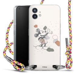 New Carry Case Transparent Stoff colourful/silber