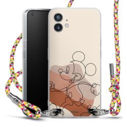 New Carry Case Transparent Stoff colourful/silber