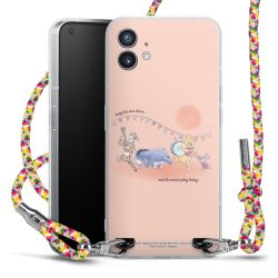 New Carry Case Transparent Stoff colourful/silber