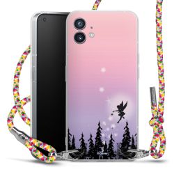 New Carry Case Transparent Stoff colourful/silber