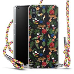 New Carry Case Transparent Stoff colourful/silber