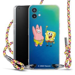 New Carry Case Transparent Stoff colourful/silber