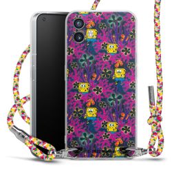 New Carry Case Transparent Stoff colourful/silber