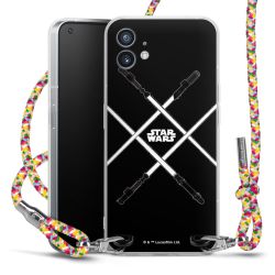 New Carry Case Transparent Stoff colourful/silber