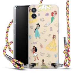 New Carry Case Transparent Stoff colourful/silber