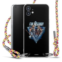 New Carry Case Transparent Stoff colourful/silber