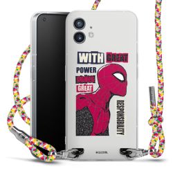 New Carry Case Transparent Stoff colourful/silber