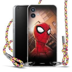 New Carry Case Transparent Stoff colourful/silber