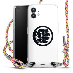 New Carry Case Transparent Stoff colourful/silber