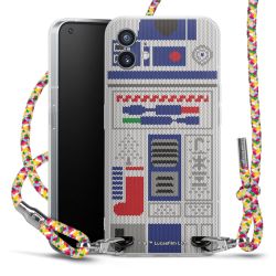 New Carry Case Transparent Stoff colourful/silber