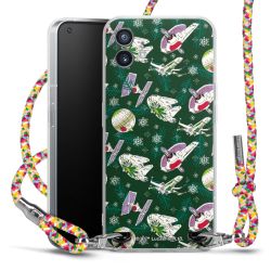 New Carry Case Transparent Stoff colourful/silber