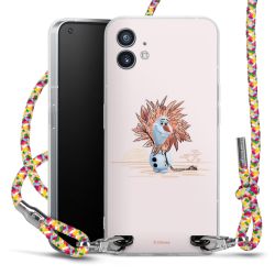 New Carry Case Transparent Stoff colourful/silber